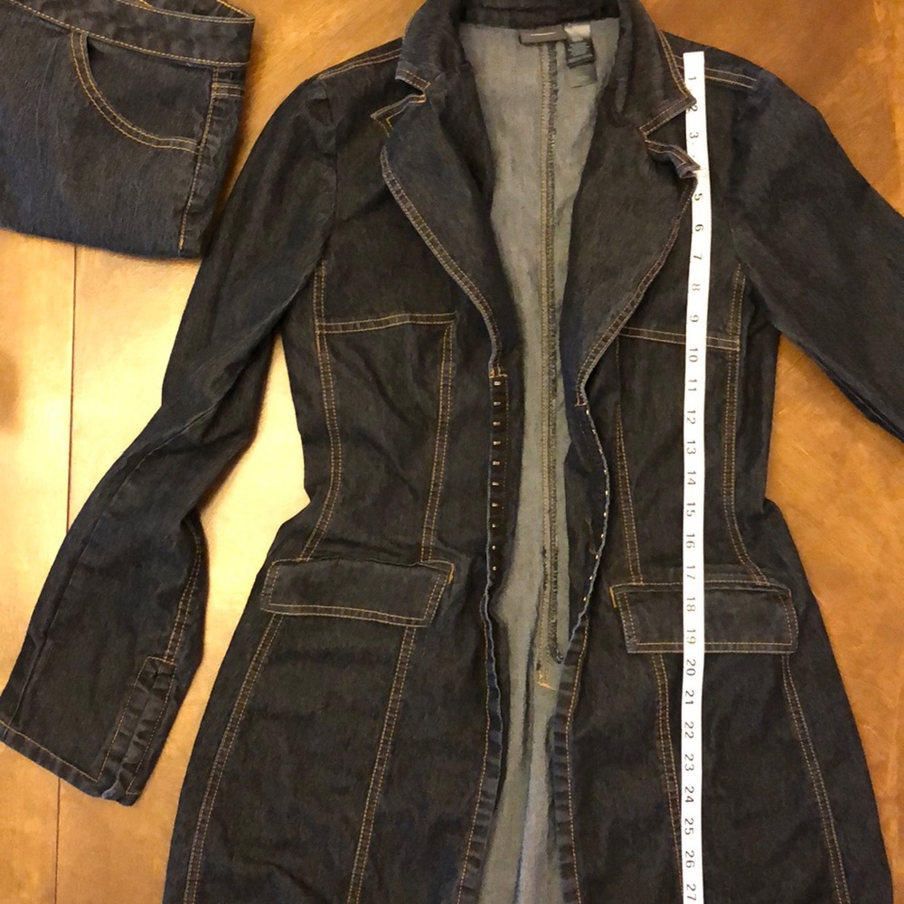 Bisou bisou long jean jacket.